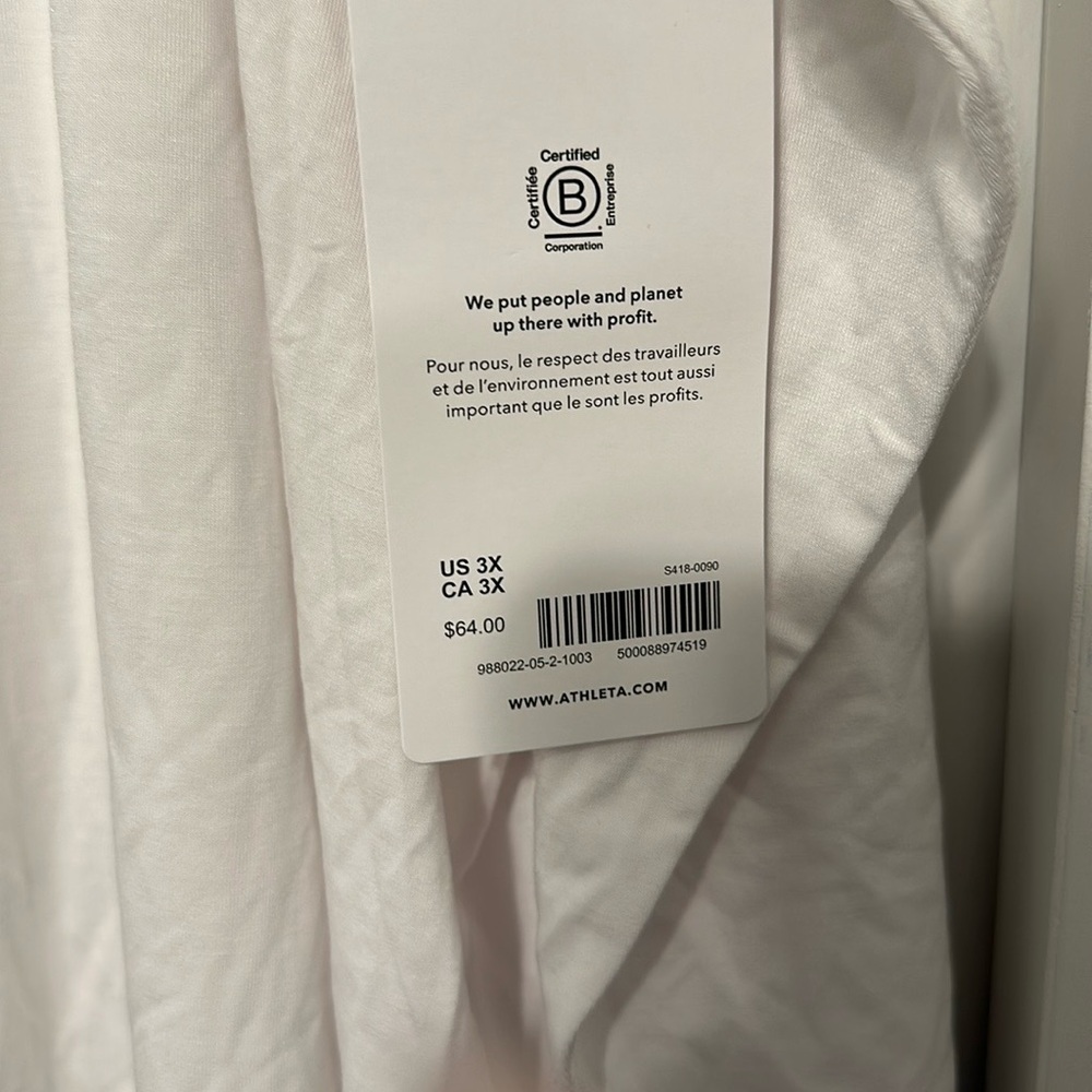 Athleta Stratus II Top in White Size 3x - Picture 5 of 5